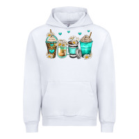 White daisy coffee cups Urban Hoodie - Zillion Design Studio