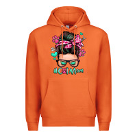 Carrot cat mom messy bun Premium Hoodie - Zillion Design Studio