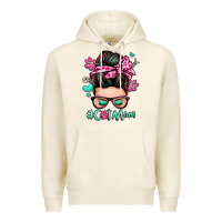 Tofu cat mom messy bun Premium Hoodie - Zillion Design Studio