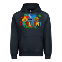 Navy different is beautiful autism stitch Urban Hoodie - Zillion Design Studio
