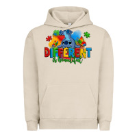 Pigment French Oak different is beautiful autism stitch Urban Hoodie - Zillion Design Studio