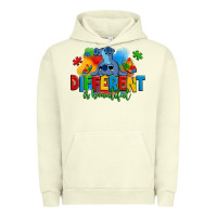 Pigment Pistachio different is beautiful autism stitch Urban Hoodie - Zillion Design Studio