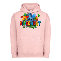 Pigment Salmon different is beautiful autism stitch Urban Hoodie - Zillion Design Studio