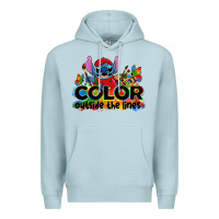Blue Mist color outside the lines autism stitch Premium Hoodie - Zillion Design Studio