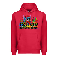 Cardinal color outside the lines autism stitch Premium Hoodie - Zillion Design Studio