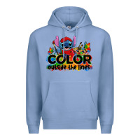 Colony Blue color outside the lines autism stitch Premium Hoodie - Zillion Design Studio