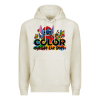 Oatmeal Heather color outside the lines autism stitch Premium Hoodie - Zillion Design Studio