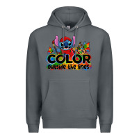 Rock color outside the lines autism stitch Premium Hoodie - Zillion Design Studio