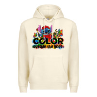 Sandshell color outside the lines autism stitch Premium Hoodie - Zillion Design Studio