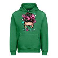 Emerald dog mom messy bun Urban Hoodie - Zillion Design Studio