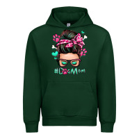 Forest Green dog mom messy bun Urban Hoodie - Zillion Design Studio