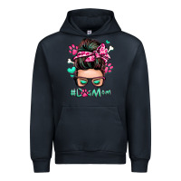 Navy dog mom messy bun Urban Hoodie - Zillion Design Studio