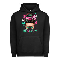 Pigment Black dog mom messy bun Urban Hoodie - Zillion Design Studio