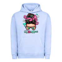 Pigment Grape Ice dog mom messy bun Urban Hoodie - Zillion Design Studio