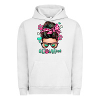 Pigment Lunar Rock dog mom messy bun Urban Hoodie - Zillion Design Studio