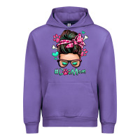 Tulip dog mom messy bun Urban Hoodie - Zillion Design Studio