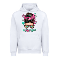 White dog mom messy bun Urban Hoodie - Zillion Design Studio