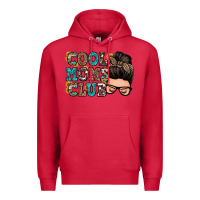Cardinal cool moms club messy bun Premium Hoodie - Zillion Design Studio