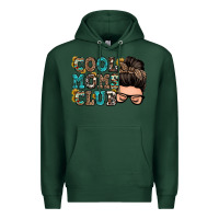 Sports Green cool moms club messy bun Premium Hoodie - Zillion Design Studio