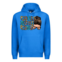 True Royal cool moms club messy bun Premium Hoodie - Zillion Design Studio
