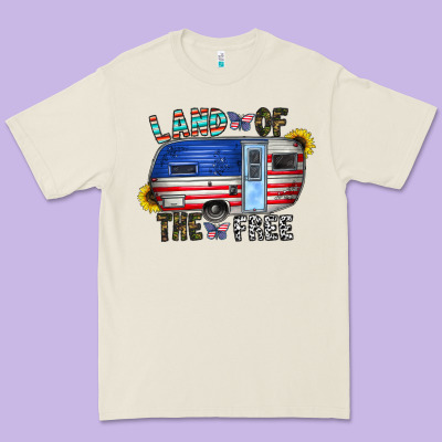 Land Of The Free Premium Tee Designed By Cowhidedigitalart