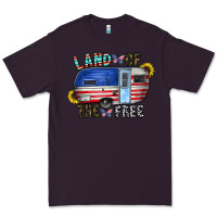 Plum land of the free Premium Tee - CowhideDigitalArt