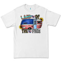 White land of the free Premium Tee - CowhideDigitalArt