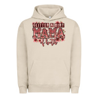 Pigment French Oak glitter and dirt mama of both girls Urban Hoodie - Zillion Design Studio