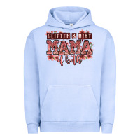 Pigment Grape Ice glitter and dirt mama of both girls Urban Hoodie - Zillion Design Studio