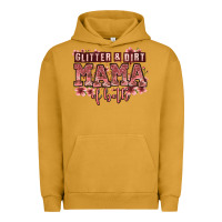 Pigment Peanut Butter glitter and dirt mama of both girls Urban Hoodie - Zillion Design Studio