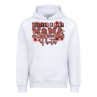 White glitter and dirt mama of both girls Urban Hoodie - Zillion Design Studio