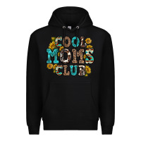 Black cool moms club Premium Hoodie - Zillion Design Studio