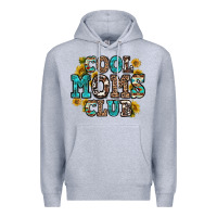 Heather Grey cool moms club Premium Hoodie - Zillion Design Studio