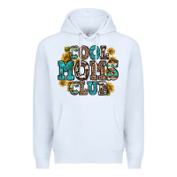White cool moms club Premium Hoodie - Zillion Design Studio
