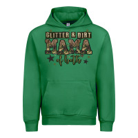 Emerald glitter and dirt mama of both Urban Hoodie - Zillion Design Studio