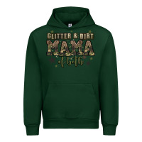 Forest Green glitter and dirt mama of both Urban Hoodie - Zillion Design Studio