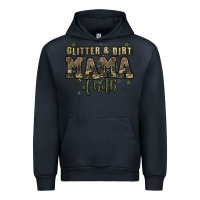 Navy glitter and dirt mama of both Urban Hoodie - Zillion Design Studio