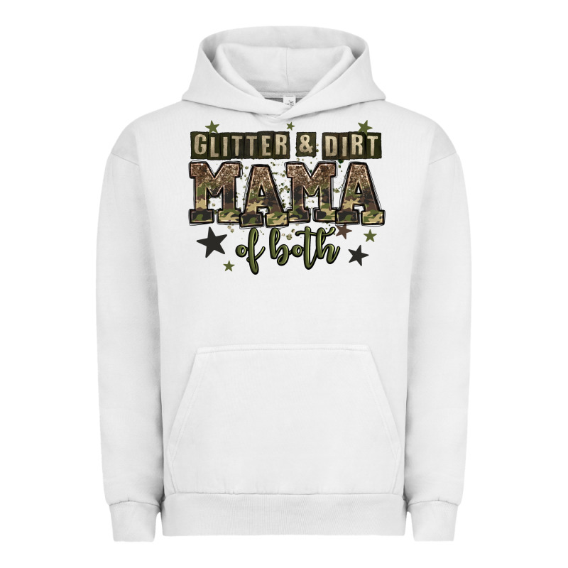 Glitter And Dirt Mama Of Both Urban Hoodie by Zillion Design Studio | Teevron