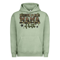 Pigment Oil Green glitter and dirt mama of both Urban Hoodie - Zillion Design Studio