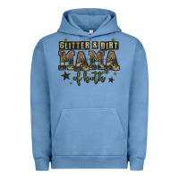 Pigment Pebble Blue glitter and dirt mama of both Urban Hoodie - Zillion Design Studio