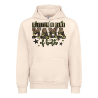 Sandshell glitter and dirt mama of both Urban Hoodie - Zillion Design Studio