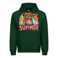 Forest Green hello summer gnomes Urban Hoodie - Zillion Design Studio