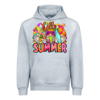 Heather Grey hello summer gnomes Urban Hoodie - Zillion Design Studio