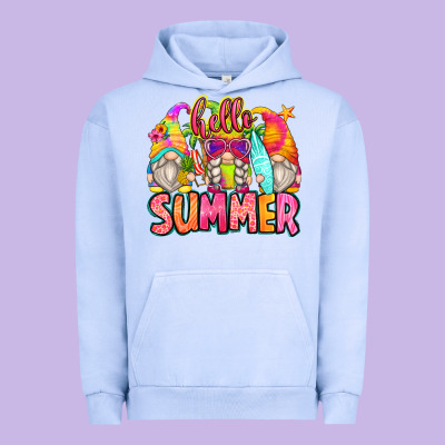 Hello Summer Gnomes Urban Hoodie Designed By Zillion Design Studio