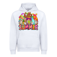 White hello summer gnomes Urban Hoodie - Zillion Design Studio