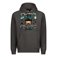 Smoke cowhide junkie messy bun Premium Hoodie - Zillion Design Studio