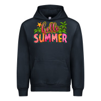 Navy hello summer Urban Hoodie - Zillion Design Studio