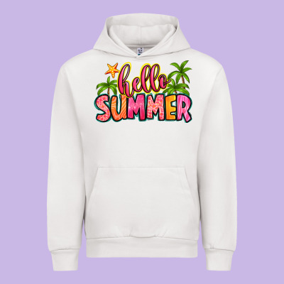 Hello Summer Urban Hoodie Designed By Zillion Design Studio
