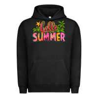 Pigment Black hello summer Urban Hoodie - Zillion Design Studio