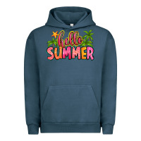Pigment Midnight Navy hello summer Urban Hoodie - Zillion Design Studio